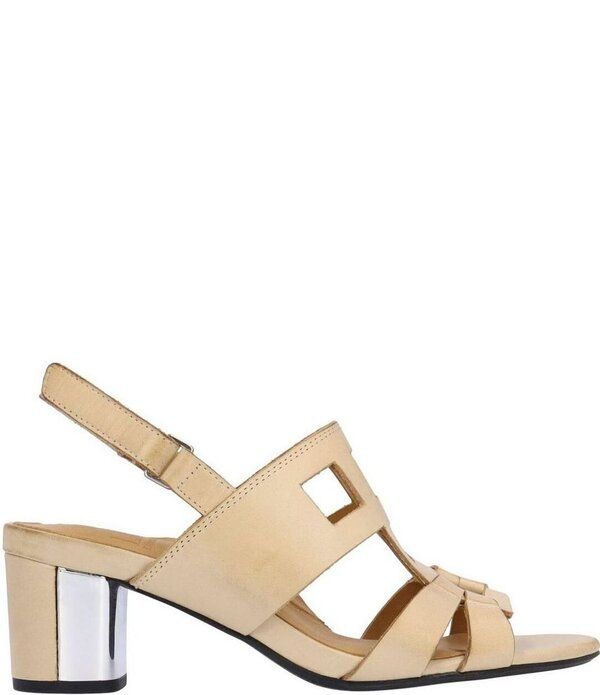 ラモールドピード レディース シューズ ヒール サンダル レザー LAmour Des Pieds Marise Leather Slingback Block Heel Sandals Cream クリーム