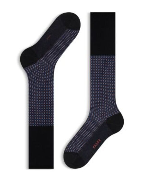 ファルケ メンズ アンダーウェア 靴下 Falke Uptown Tie Knee High Socks Black ブラック
