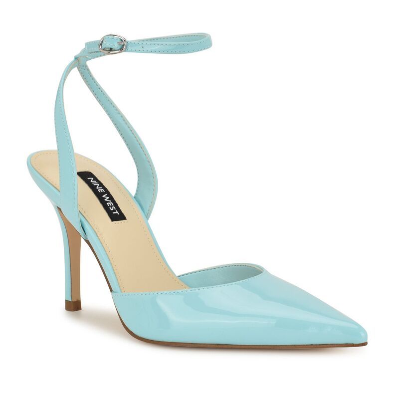 ナインウェスト レディース シューズ パンプス ヒール Nine West Grana Womens Pointy Toe Stiletto Heel Dress Pumps Light Blue ブルー