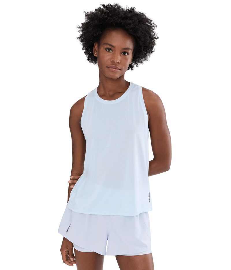 ブルックス レディース トップス シャツ Brooks Dash Tank Halogen Blue ブルー