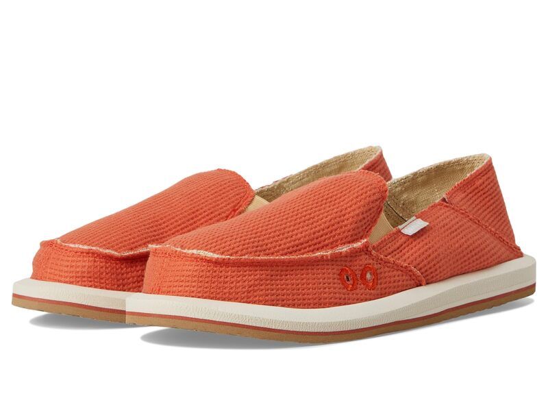 サヌーク レディース シューズ スリッポン・ローファー ニット Sanuk Donna Waffle Knit Picante
