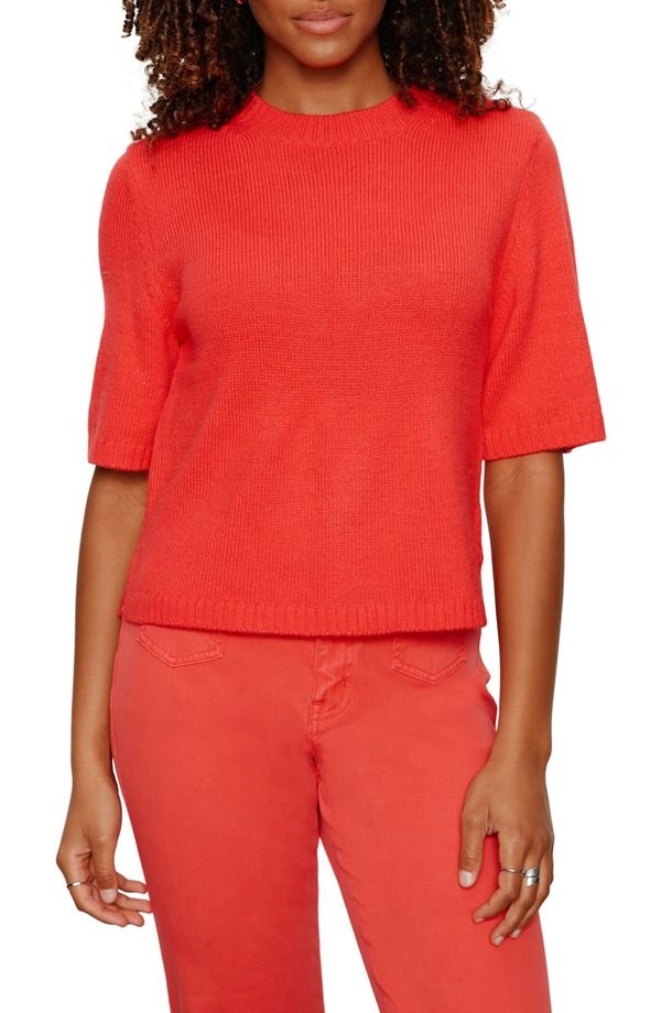 サンクチュアリー レディース アウター パーカー・スウェット セーター Sanctuary Short Sleeve Sweater Tulip Red レッド