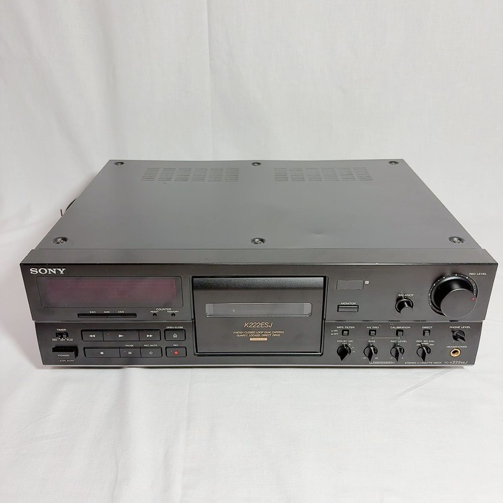 美品メンテナンス整備済SONY製カセットデッキTC-K222ESG SONY TC-K222ESJ ESシリーズ カセットデッキ ステレオデッキ