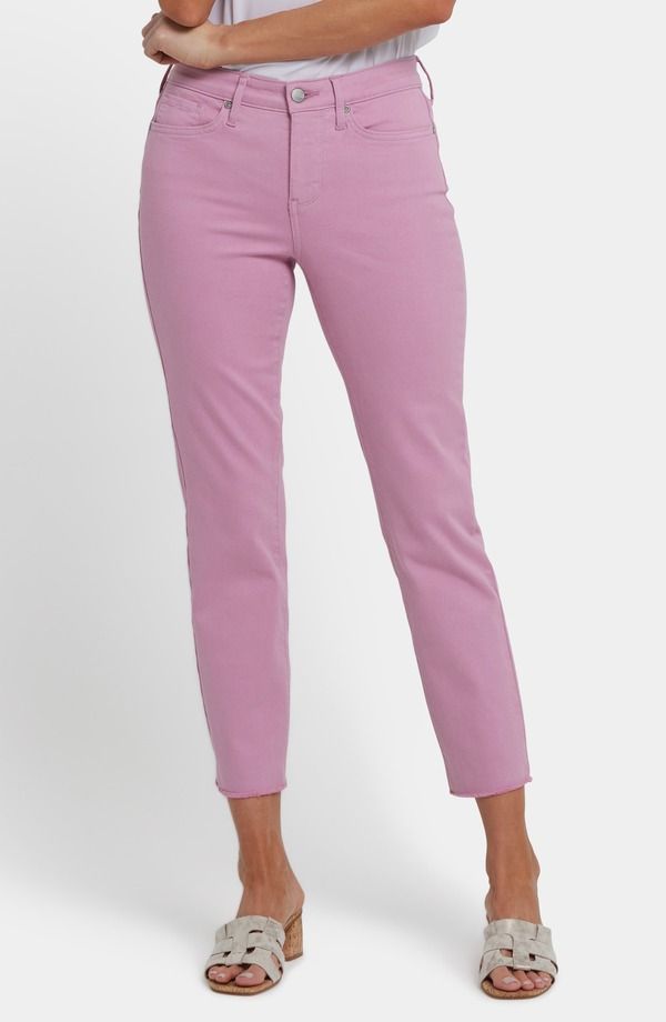 エヌワイディージェイ レディース ボトムス デニムパンツ ジーンズ NYDJ Sheri Frayed Hem Slim Jeans Ballet