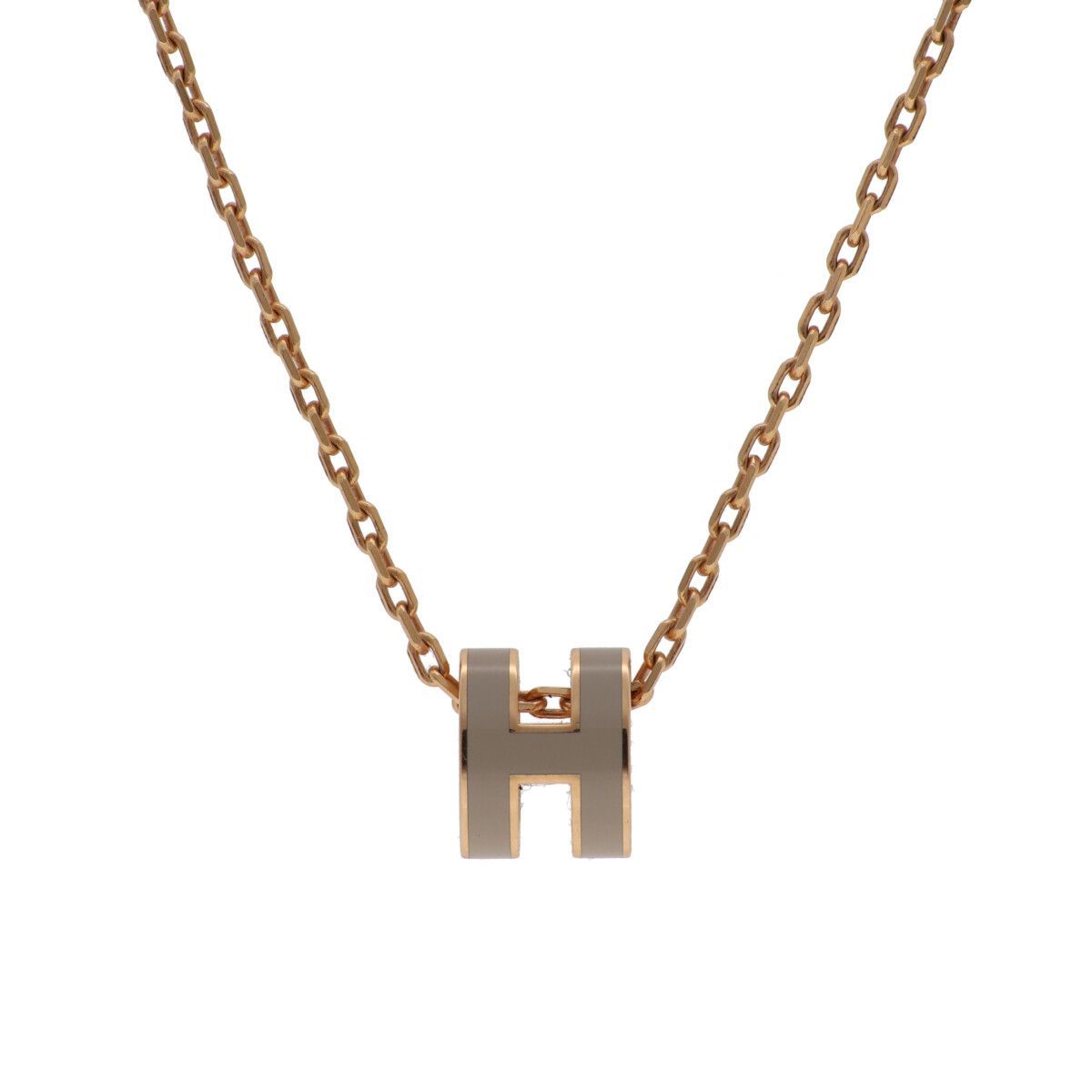 HERMES ポップアッシュ　ペンダントトップ 中古】 HERMES エルメス ポップアッシュ ミニ ネックレス ピンク