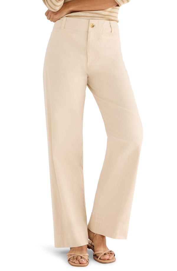 ニックプラスゾーイ レディース ボトムス レギンストレート パンツ コットン NICZOE Stretch Cotton Twill Straight Leg Pants Latte