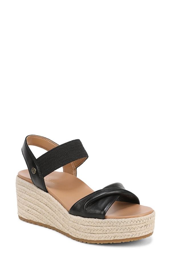 バイオニック レディース シューズ サンダル プラットフォーム Vionic Darla Espadrille Platform Slide Sandal Black ブラック