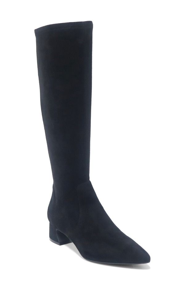 ジェントルソウルズ レディース シューズ ブーツ・レインブーツ Gentle Souls Gallway Stretch Boot Black Suede ブラック