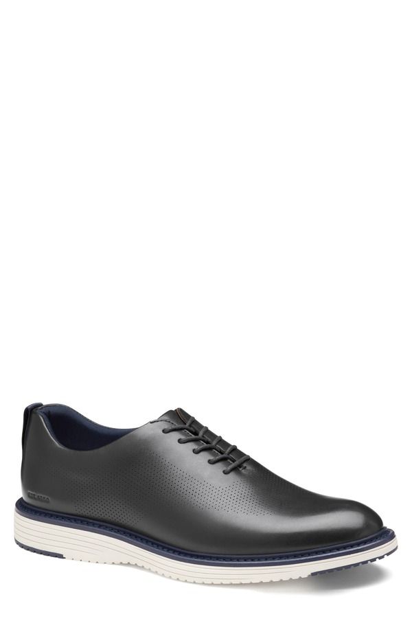 ジョンストンアンドマーフィー メンズ シューズ オックスフォード Johnston Murphy Upton Perforated Plain Toe Oxford Black Full Grain ブラック