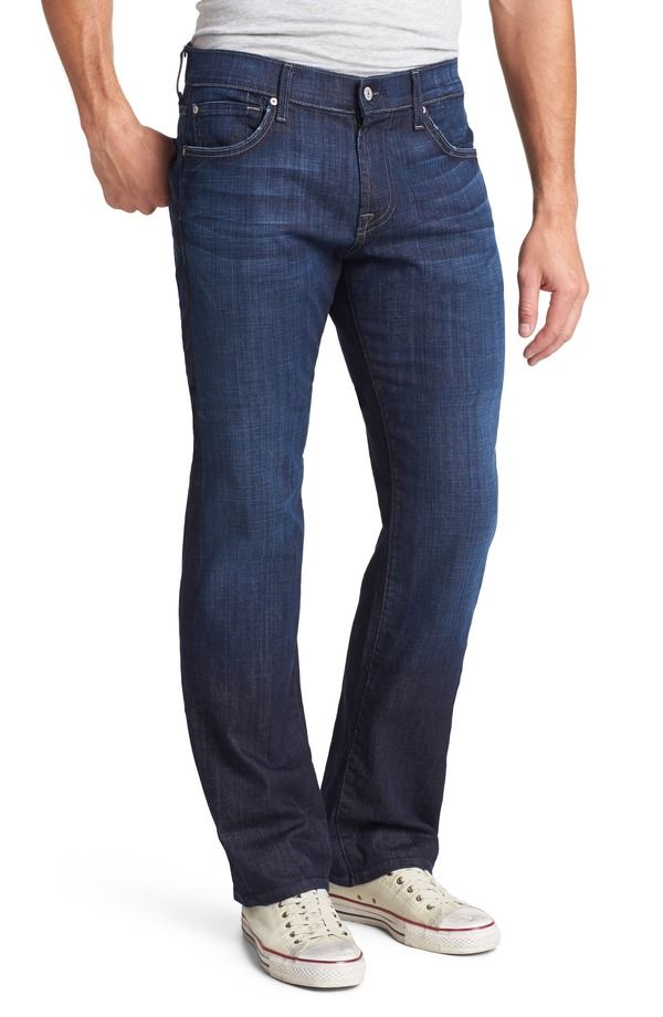 セブンフォーオールマンカインド メンズ ボトムス デニムパンツ ストレート ジーンズ 7 For All Mankind Austyn Relaxed Straight Leg Jeans Los Angeles Dar