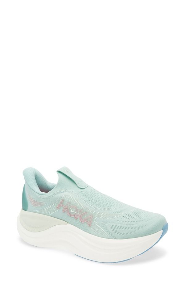 ホカオネオネ レディース シューズ スニーカー レース HOKA Skyward Laceless Recovery Sneaker Jadeite Sea Glass
