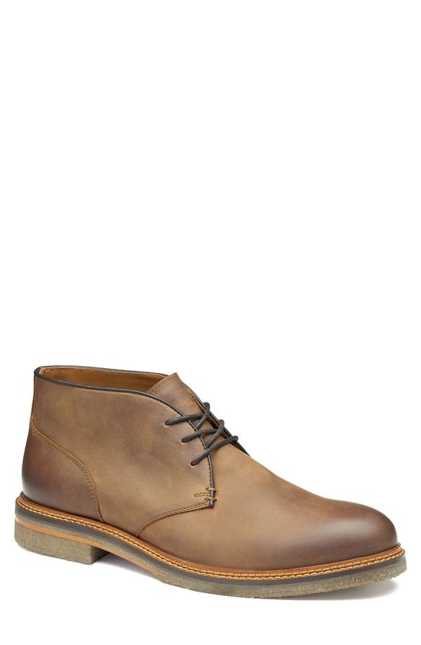 ジョンストンアンドマーフィー メンズ シューズ ブーツ・レインブーツ Johnston Murphy Calder Chukka Boot Brown Oiled Full Grain ブラウン