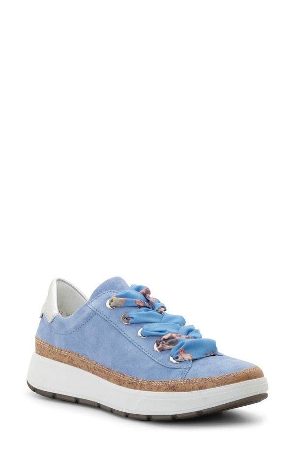 アラ レディース シューズ スニーカー ara Rem Sneaker Azure Blue Silver ブルー