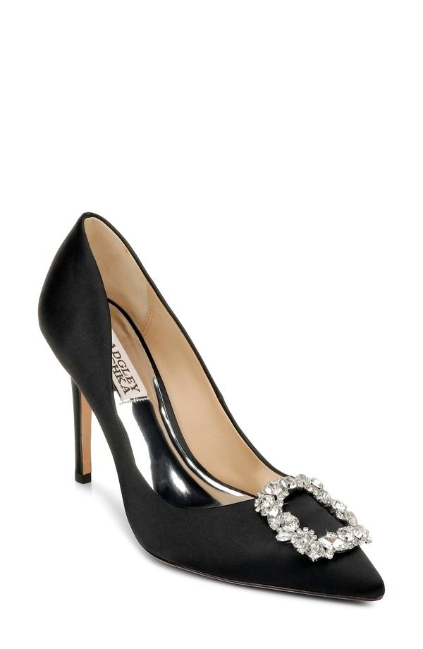 バッドグレイミッシカ レディース シューズ ヒール Badgley Mischka Collection Cher Crystal Embellished Pump Black ブラック