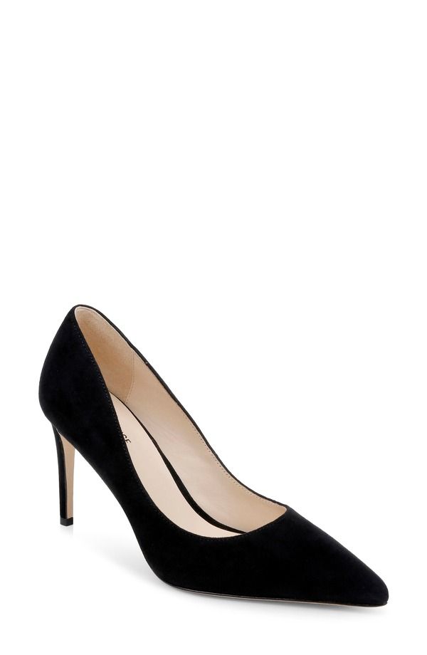 ラジャンス レディース シューズ ヒール LAGENCE Maelle Pointed Toe Pump Black Suede ブラック
