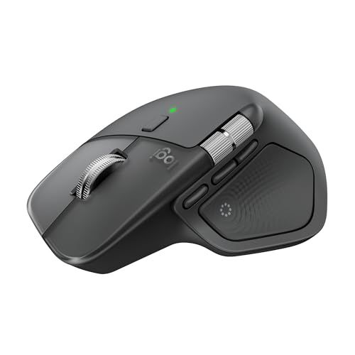 ロジクール MX MASTER 4 アドバンスド ワイヤレス マウス 触覚フィードバック 静音 MX2400GR Logi Bolt Bluetooth Unifying非対応 8000dpi 高速スクロールホイール USB-C 充電式 無線 36166046
