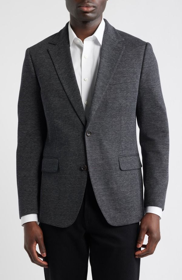 ボノボス メンズ アウター ジャケット・ブルゾン ウール コート Bonobos Jetsetter Trim Fit Stretch Wool Sport Coat Charcoal With Flaps チャコール