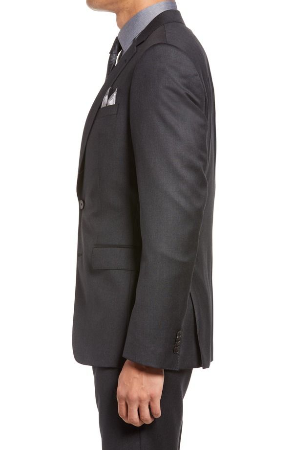 ボス メンズ アウター ジャケット・ブルゾン スリムフィット ウール BOSSlim Fit Solid Wool Suit Jacket Dk Gy ボス メンズ アウター ジャケット・ブルゾン スリムフィット ウール BOSSlim Fit Solid Wool Suit Jacket Dk Gy