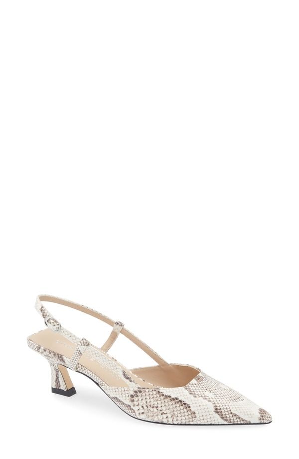 スチュアート ワイツマン レディース シューズ ヒール Stuart Weitzman Vinnie 50 Slingback Pump Snake Print