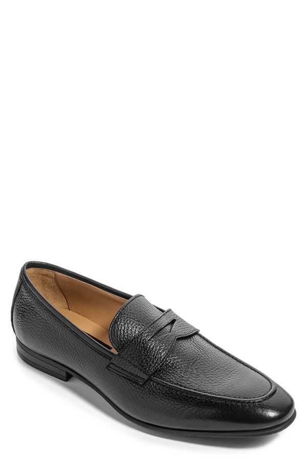 トゥーブート メンズ シューズ スリッポン・ローファー レザー TO BOOT NEW YORK Merritt Pebbled Leather Penny Loafer Black ブラック