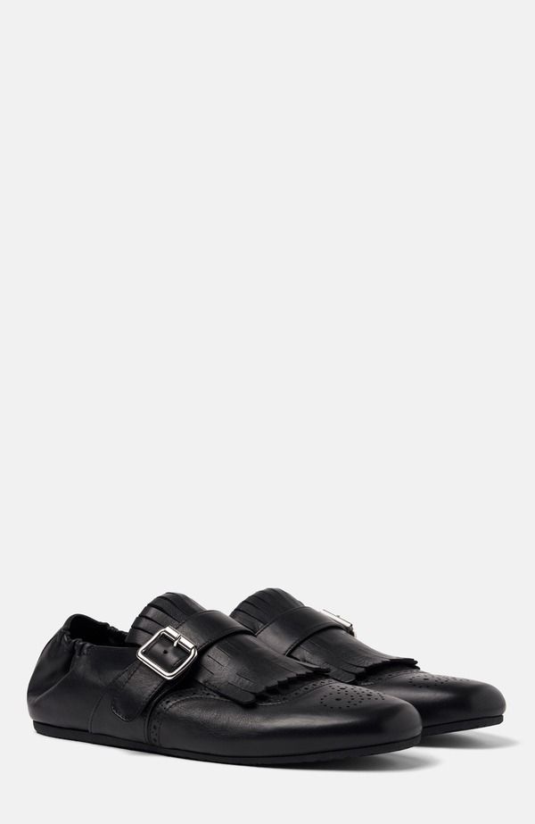 スカロッソ メンズ シューズ モンクストラップ モンク SCAROSSO Julian Monk Strap Shoes Black Calf ブラック