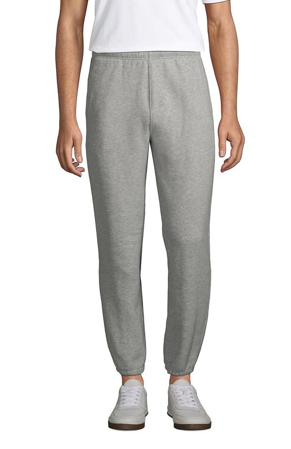 ランズエンド メンズ ボトムス カジュアルパンツ スウェットパンツ Lands End Seriousweatsweatpants Gray Heather グレー