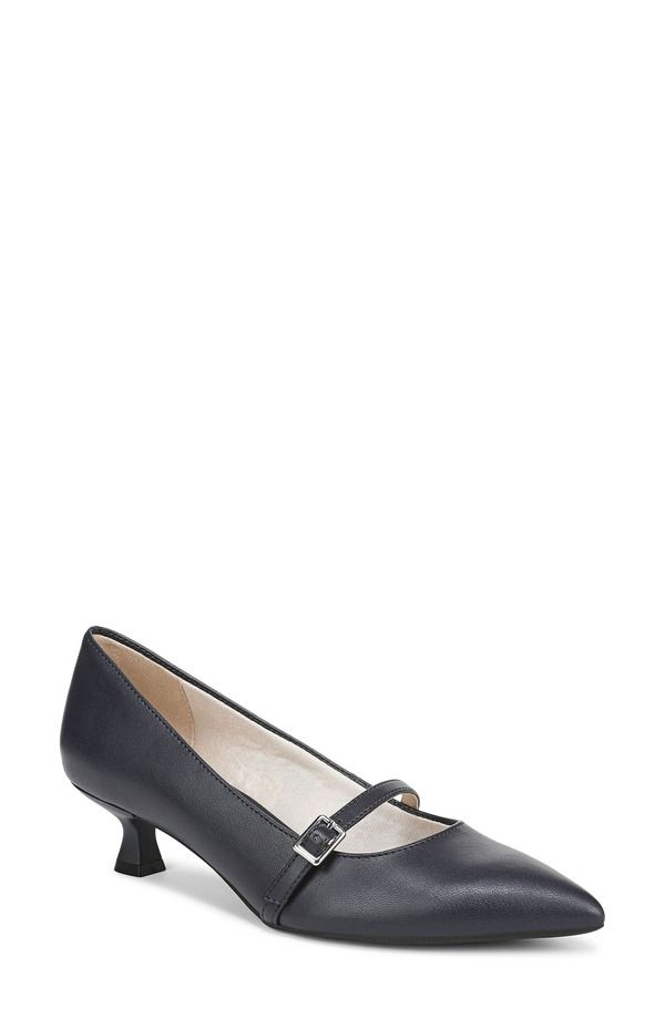 ライフストライド レディース シューズ ヒール LifeStride Madelyn Mary Jane Pointed Toe Kitten Heel Pump Lux Navy ネイビー
