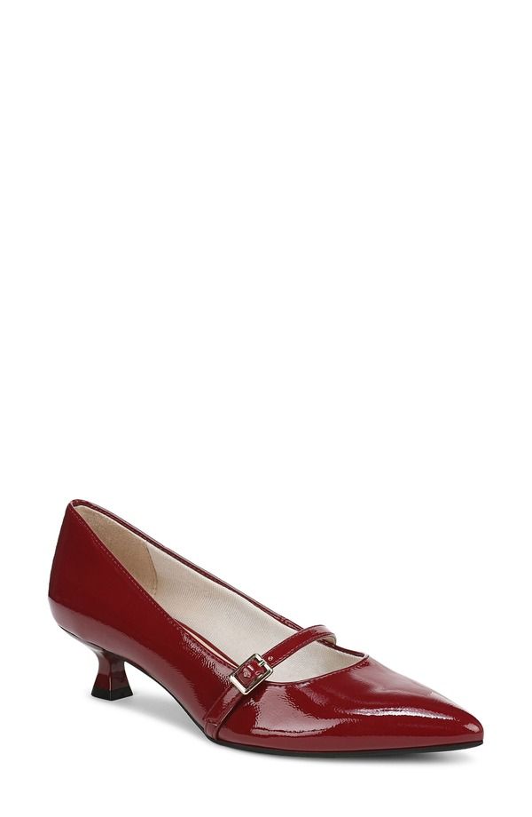 ライフストライド レディース シューズ ヒール LifeStride Madelyn Mary Jane Pointed Toe Kitten Heel Pump Dark Cherry
