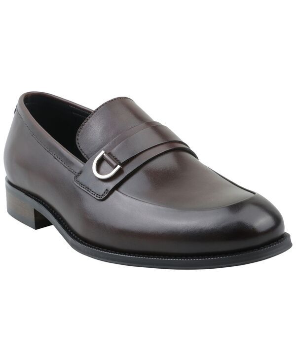 【送料無料】 アルファニ メンズ スリッポン・ローファー シューズ Mens Marekk Leather SlipOn Dress Loafers Moroccan Brown