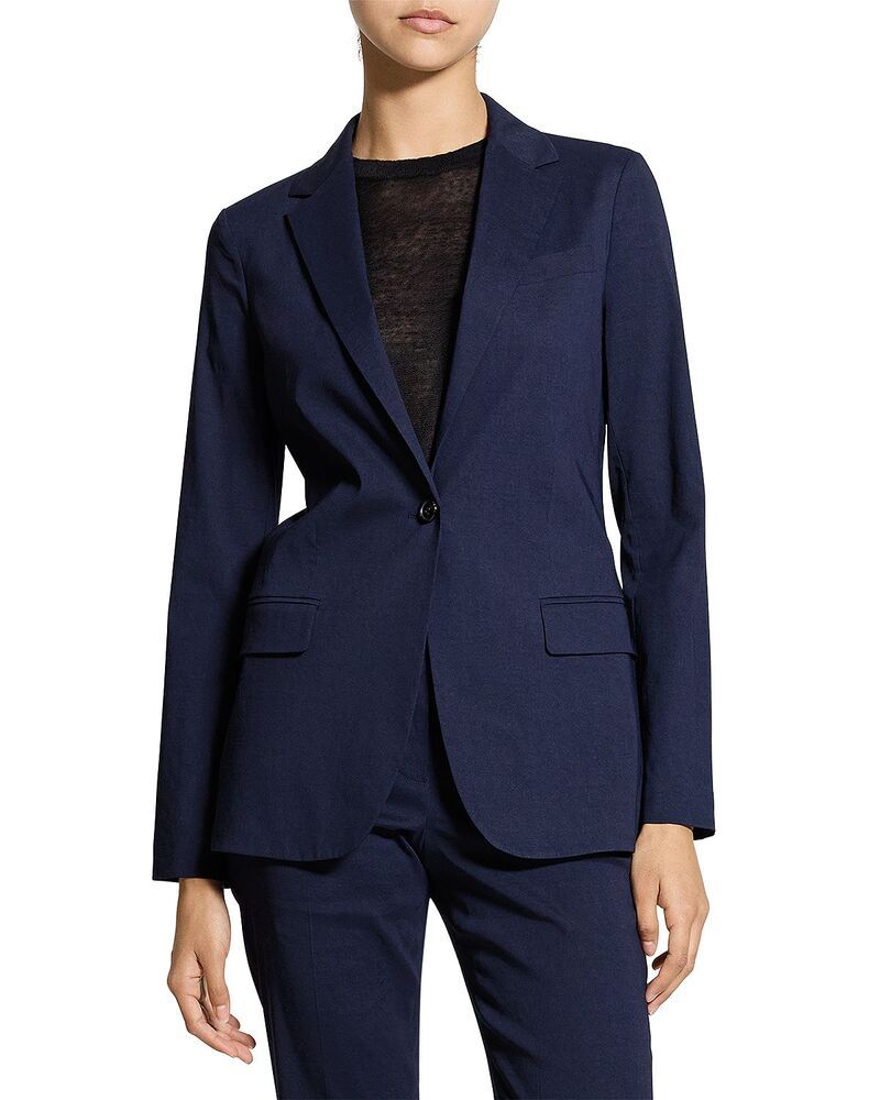 セオリー レディース アウター ジャケット・ブルゾン ブレザー Theory Staple Blazer Midnight Navy ネイビー