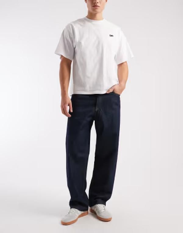 ジャック アンド ジョーンズ メンズ ボトムス デニムパンツ ジーンズ Jack Jones Alex baggy jeans in rawash Blue Denim デニム