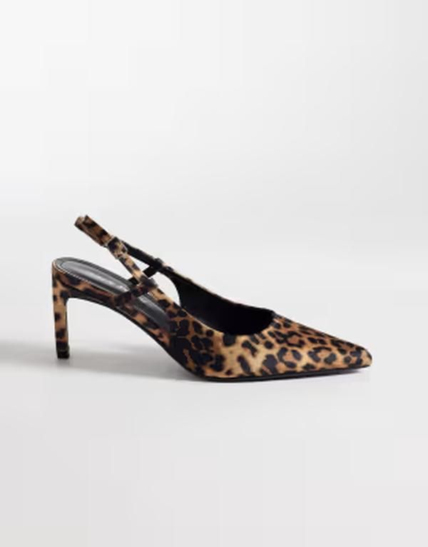 パブリックデザイア レディース シューズ ヒール Public Desire Salsa slingbackitten heels in leopard アニマル