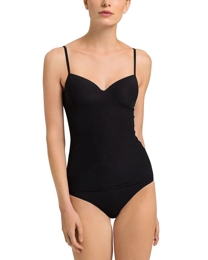 ハンロ レディース アンダーウェア ブラジャー Hanro Allure Bra Cami Black ブラック