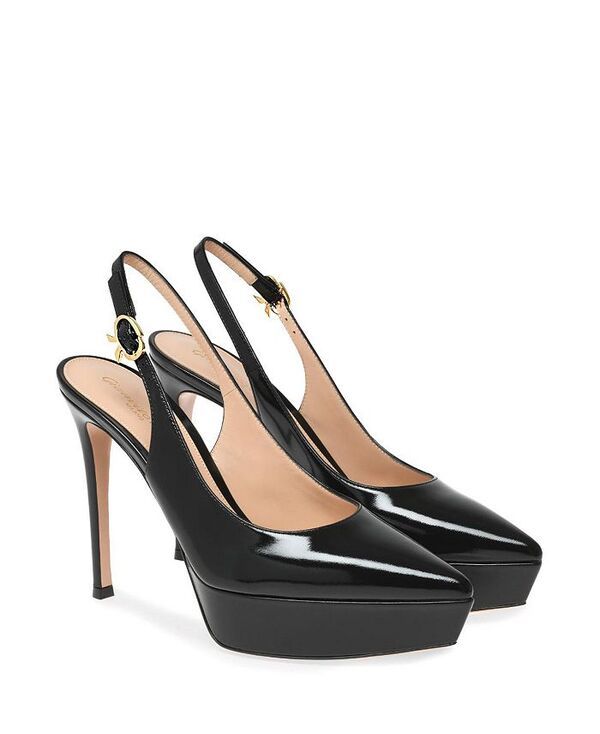 ジャンヴィト ロッシ レディース シューズ パンプス Gianvito Rossi Womens Dasha Slingback Pumps Black Nappa Leather ブラック