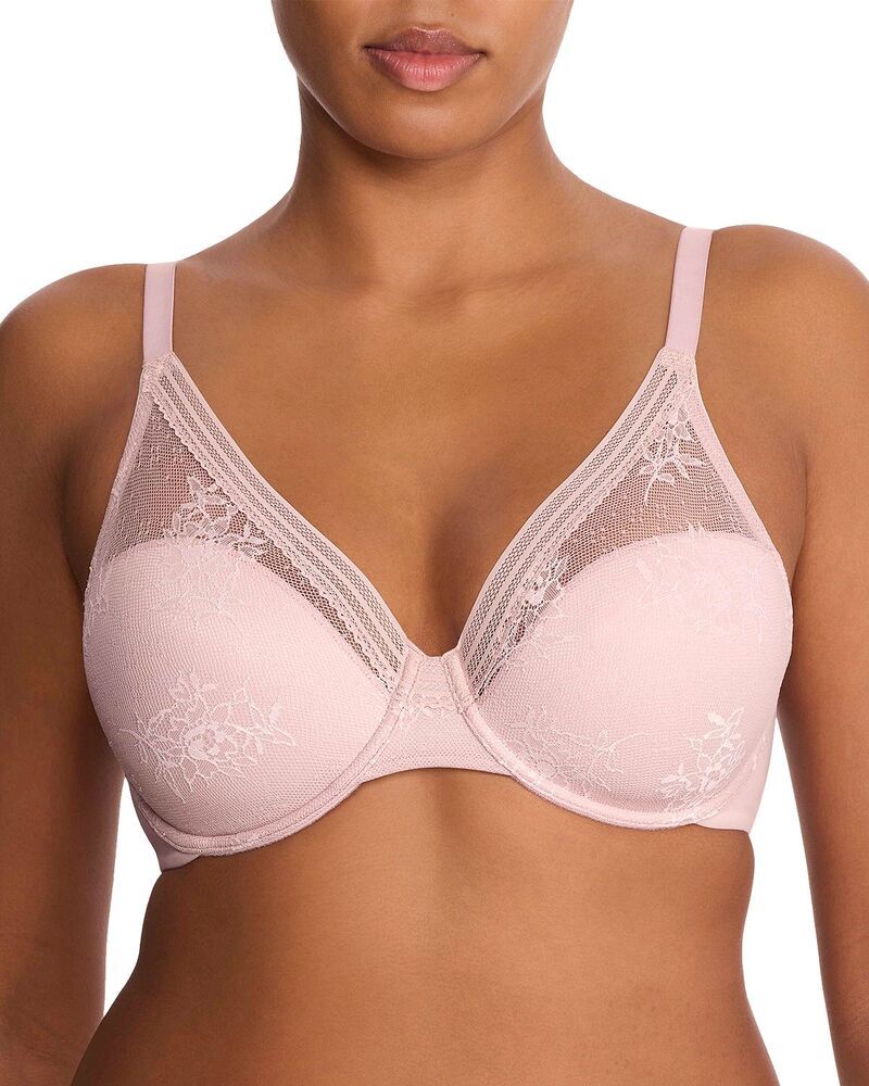 ナトリ レディース アンダーウェア ブラジャー レース Natori Love Lace Full Cover Bra Pink PearlWarm White ホワイト