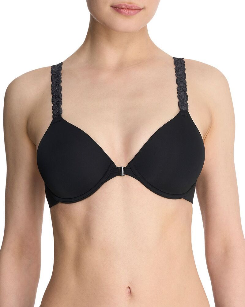 ナトリ レディース アンダーウェア ブラジャー レース Natori Pure Luxe Convertible Lace Strap Bra Black ブラック