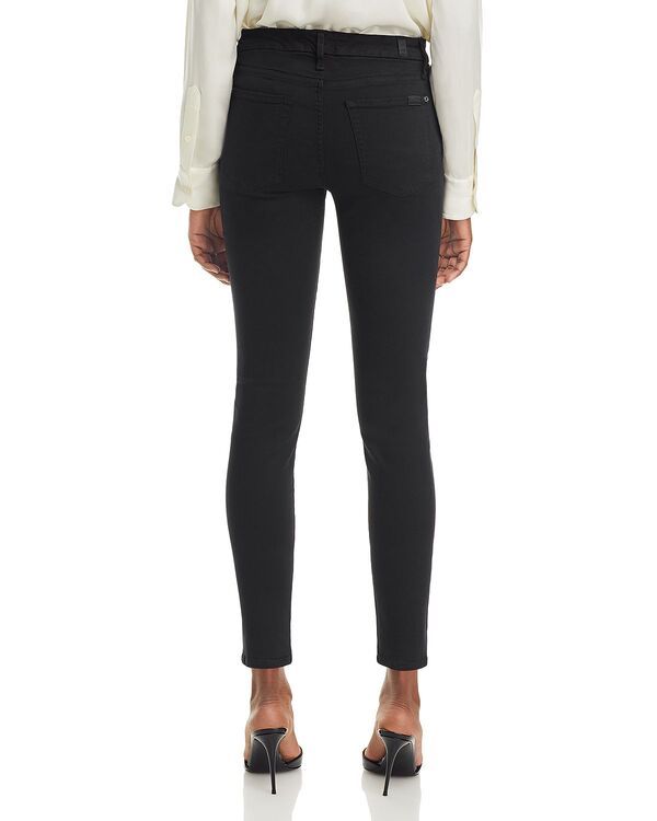 セブンフォーオールマンカインド レディース ボトムス デニムパンツ アンクル ジーンズ 7 For All Mankind Slim Illusion High Rise Ankle Skinny Jeans in Luxe Black ブラック