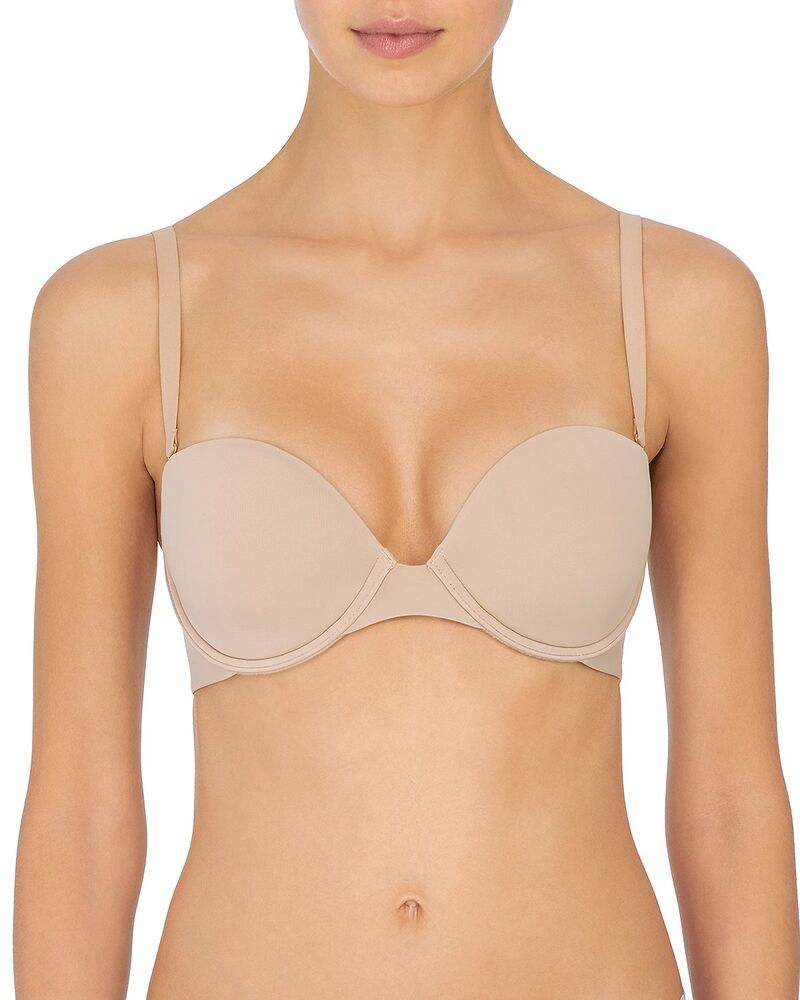 ナトリ レディース アンダーウェア ブラジャー ミニ ストラップレス Natori Minimal Strapless Convertible Bra Cafe