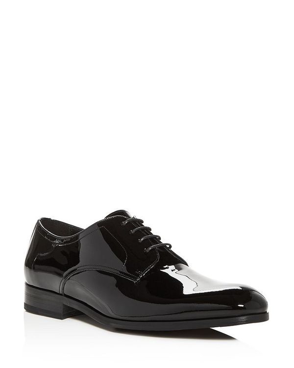 トゥーブート メンズ シューズ オックスフォード レザー To Boot New York Mens Aalborg Patent Leather Plain Toe Oxfords Black ブラック