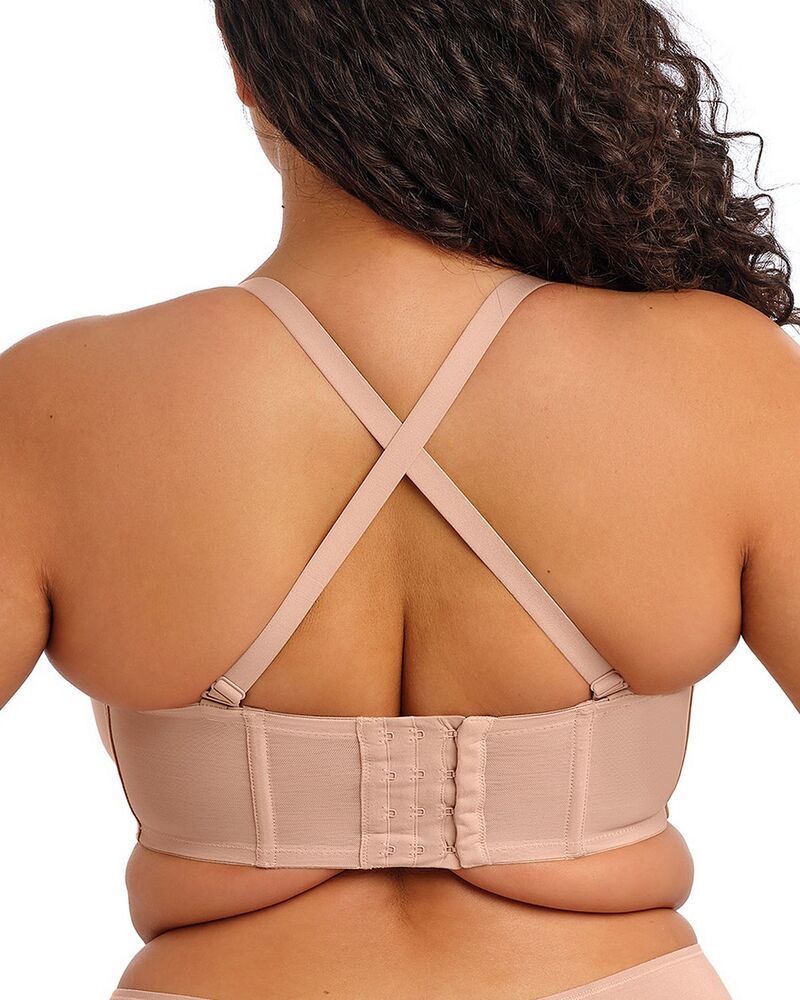 エロミ レディース アンダーウェア ブラジャー ストラップレス Elomi Smooth Underwire Molded Strapless Bra Sahara