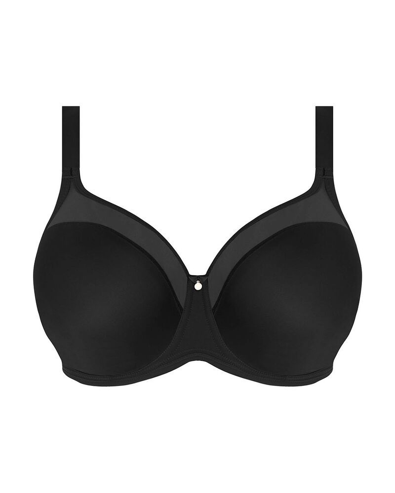 エロミ レディース アンダーウェア ブラジャー Elomi Smooth Underwire Molded Bra Black ブラック