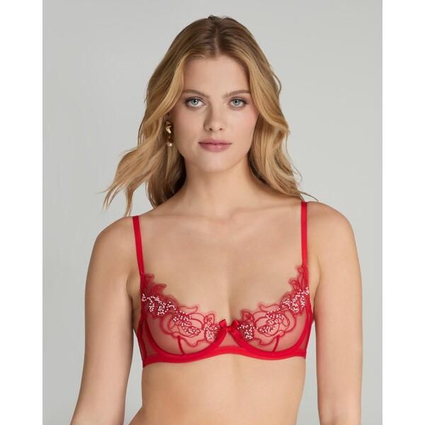 エージェントプロヴォケイター レディース アンダーウェア ブラジャー Agent Provocateur LINDIE Balconette Underwired Bra RedRed レッド
