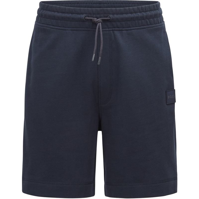 ボス メンズ ボトムス ハーフパンツ・ショーツ ショートパンツ フリース Boss Sewalk Fleece Shorts Navy 404 ネイビー