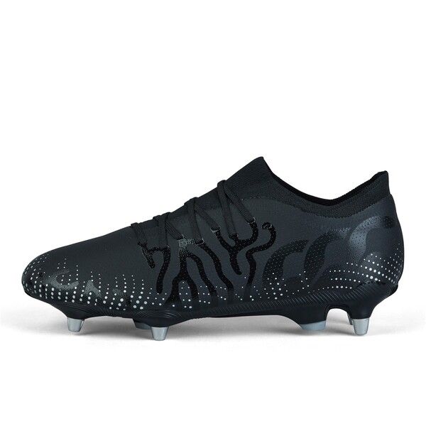 カンタベリー メンズ シューズ ブーツ・レインブーツ Canterbury Speed Infinite Pro Soft Ground Rugby Boots BlackSilver ブラック