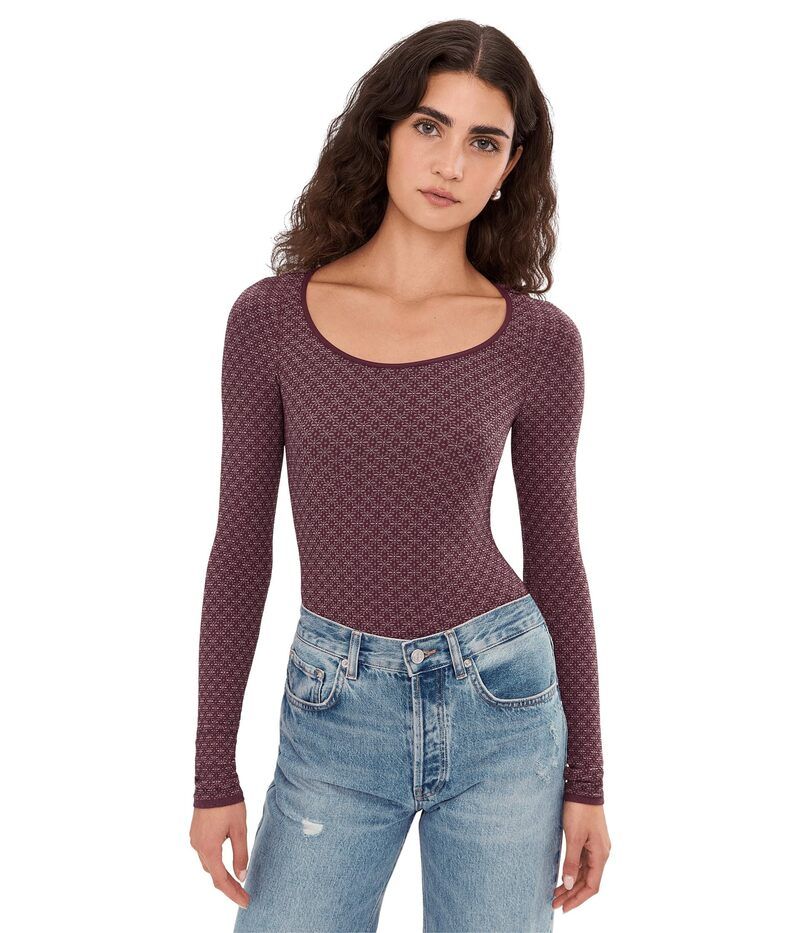 フリーピープル レディース トップス シャツ Free People Love Letter Long Sleeve Vintage Grape グレープ