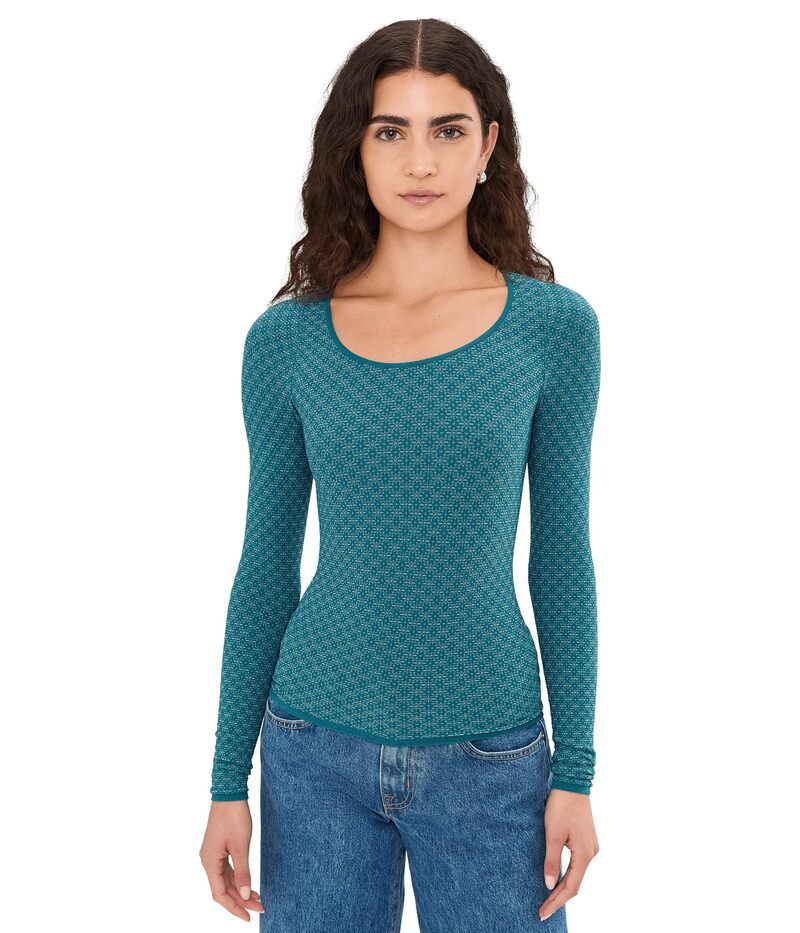フリーピープル レディース トップス シャツ Free People Love Letter Long Sleeve Still Sea