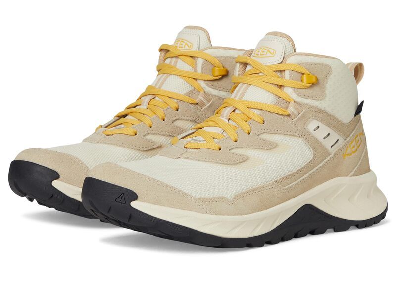 キーン レディース シューズ ブーツ・レインブーツ KEEN Hightrail Mid Waterproof BirchDaffodil