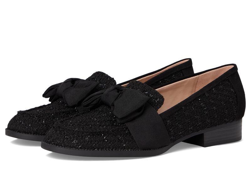 バンドリーノ レディース シューズ スリッポン・ローファー Bandolino Lindio Black Boucle ブラック