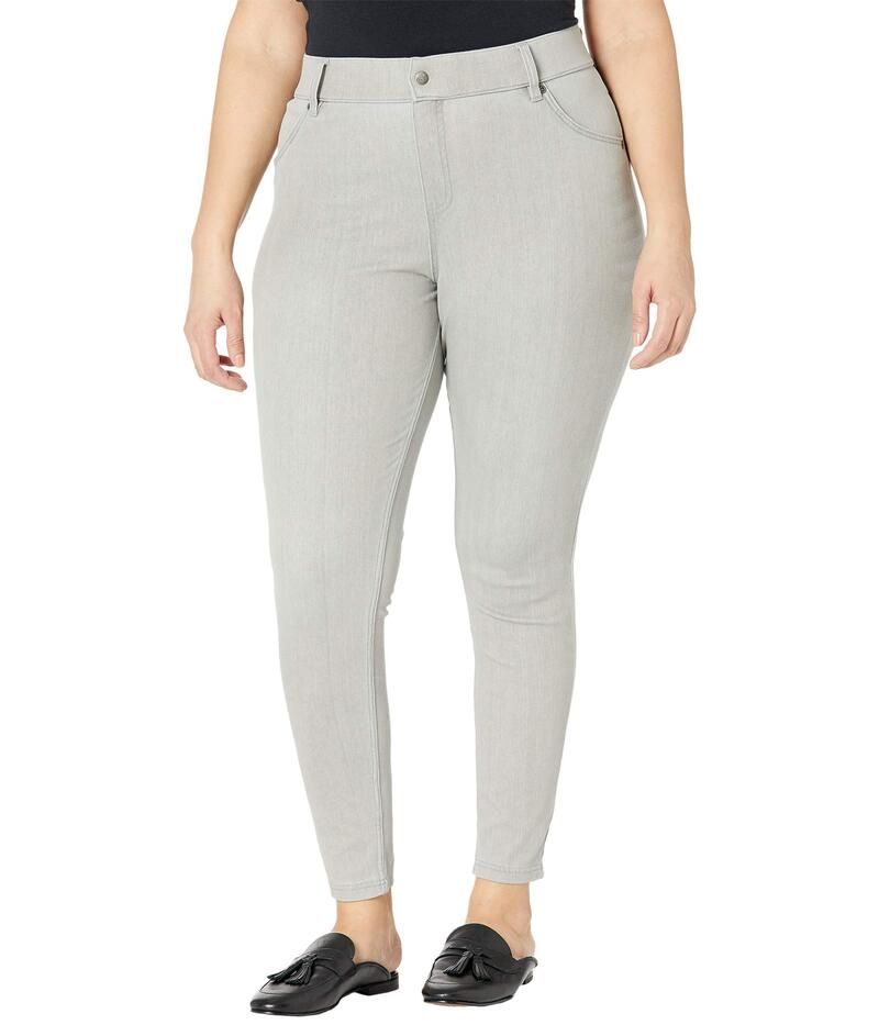 ヒュー レディース ボトムス デニムパンツ プラスサイズ レギンス ハイウエスト HUE Plusize HighWaist Ultra Soft Denim LeggingsilverGrey Wash グレー