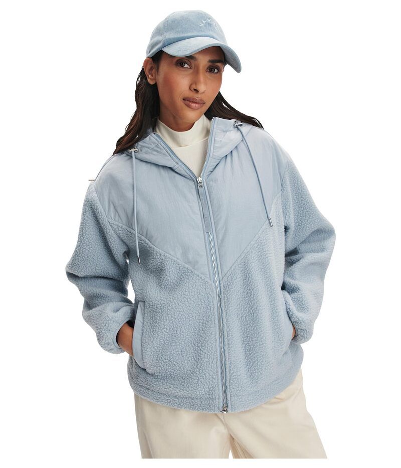 バーレイ レディース アウター コート フリース パーカー Varley Rosia Fleece Hoodie Ashley Blue ブルー